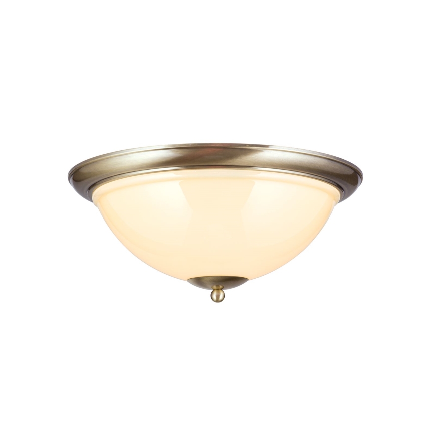 Taklampa AUSTRIAN OLD LAMP 3xE27/60W/230V diameter 50 cm brons/beige