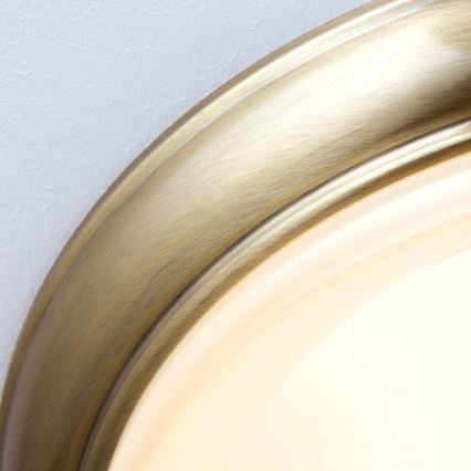 Taklampa AUSTRIAN OLD LAMP 3xE27/60W/230V diameter 50 cm brons/beige