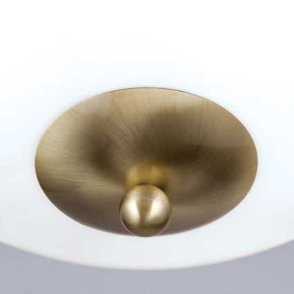 Taklampa AUSTRIAN OLD LAMP 3xE27/60W/230V diameter 50 cm brons/vit