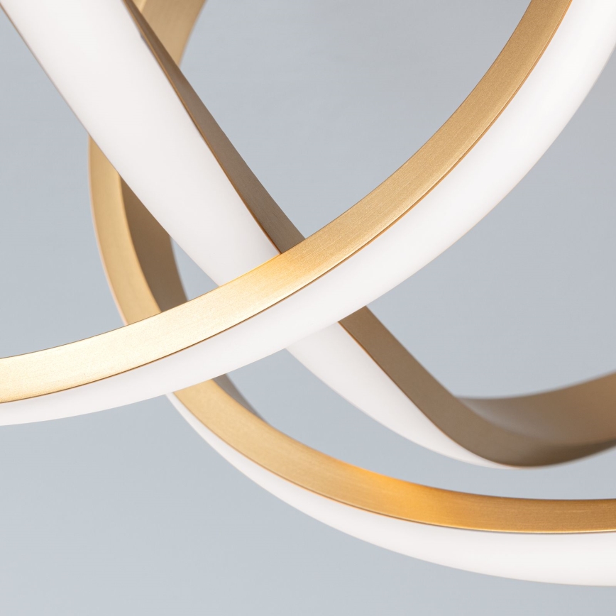 Dimbar LED ytmonterad ljuskrona CIRCUS LED/30W/230V guld