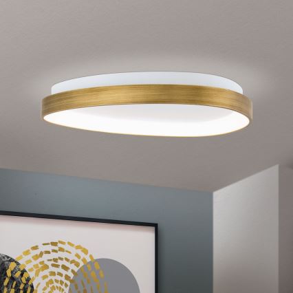 LED taklampa CHARLIE LED/35W/230V diameter 45 cm guld