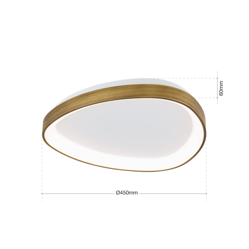 LED taklampa CHARLIE LED/35W/230V diameter 45 cm guld