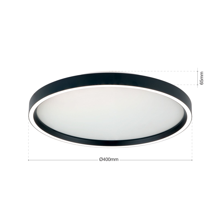 LED Dimbart taklampa MASCA LED/36W/230V 2700/3350/4000K Ø 40 cm svart