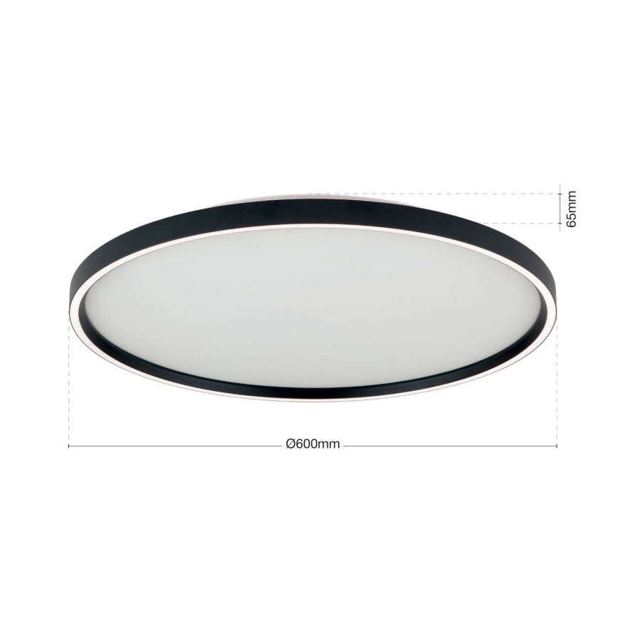 LED Dimbart takarmatur MASCA LED/47W/230V 2700/3350/4000K Ø 60 cm svart