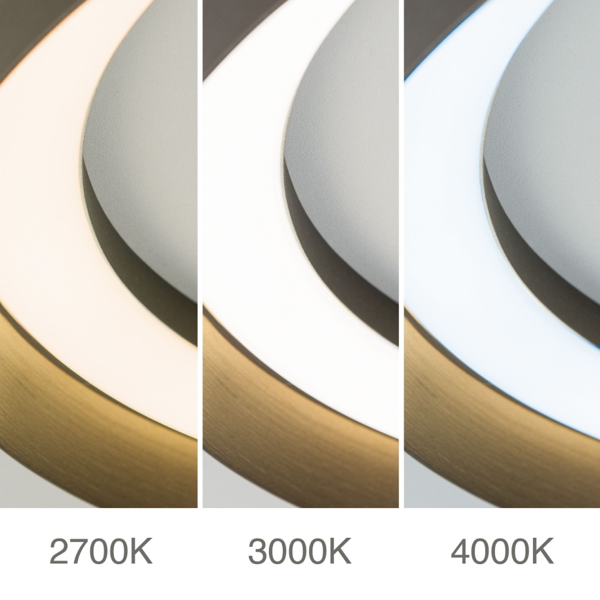 LED Dimbart taklampa MANTA LED/38W/230V 2700/3000/4000K Ø 45 cm brun