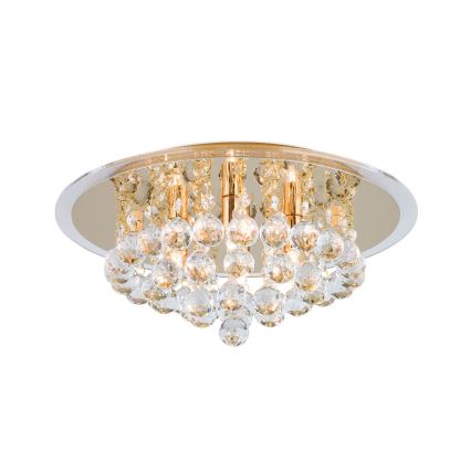Vägglampa i kristall GLORIA 4xG9/40W/230V diameter 38 cm guld