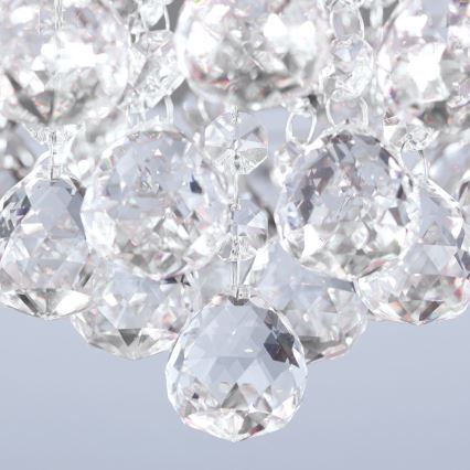 Vägglampa i kristall GLORIA 4xG9/40W/230V diameter 38 cm genomskinlig/skinande krom