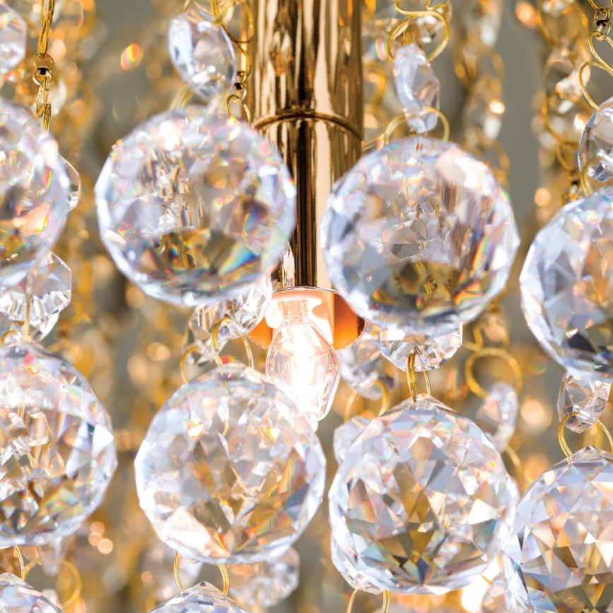 Vägglampa i kristall GLORIA 6xG9/40W/230V diameter 50 cm guld