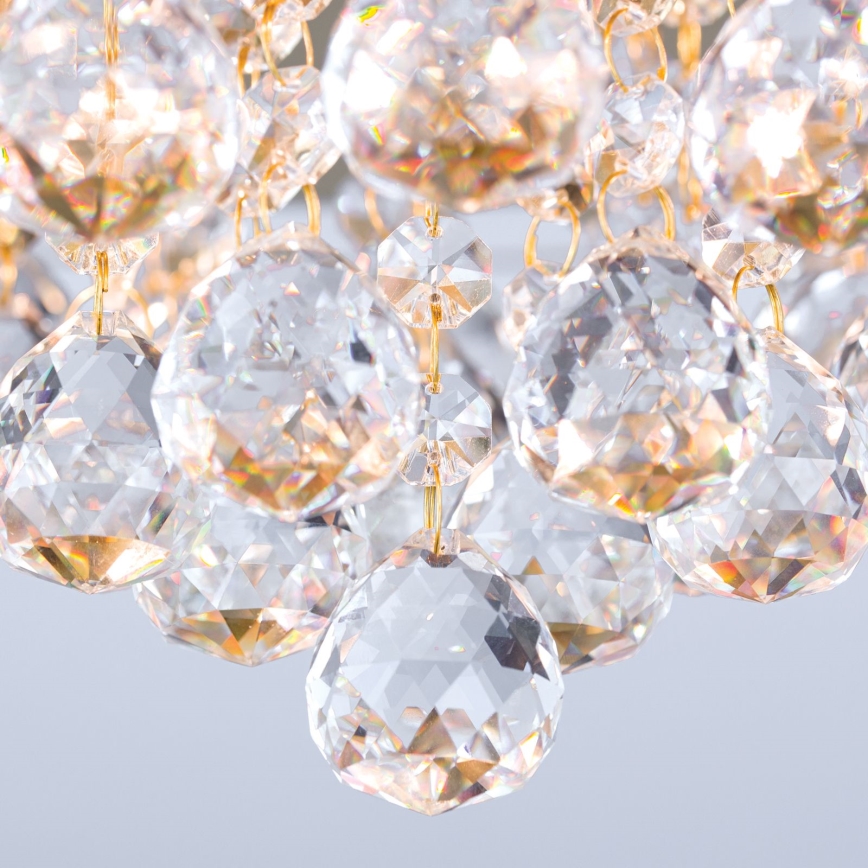 Vägglampa i kristall GLORIA 6xG9/40W/230V diameter 50 cm guld