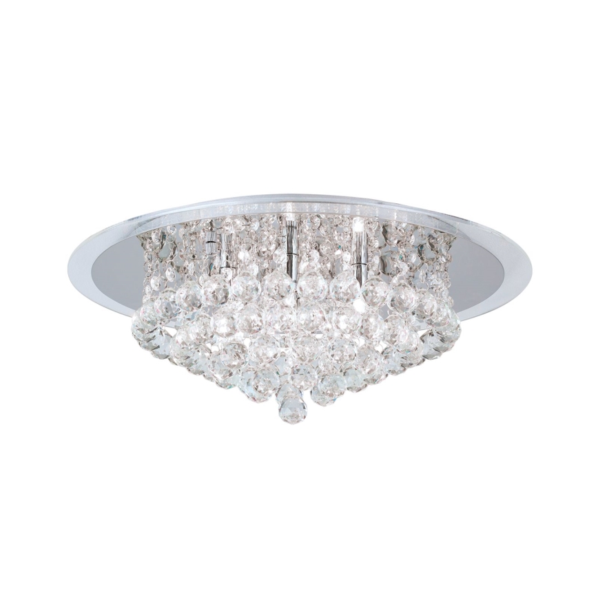 Vägglampa i kristall GLORIA 6xG9/40W/230V diameter 50 cm genomskinlig/skinande krom