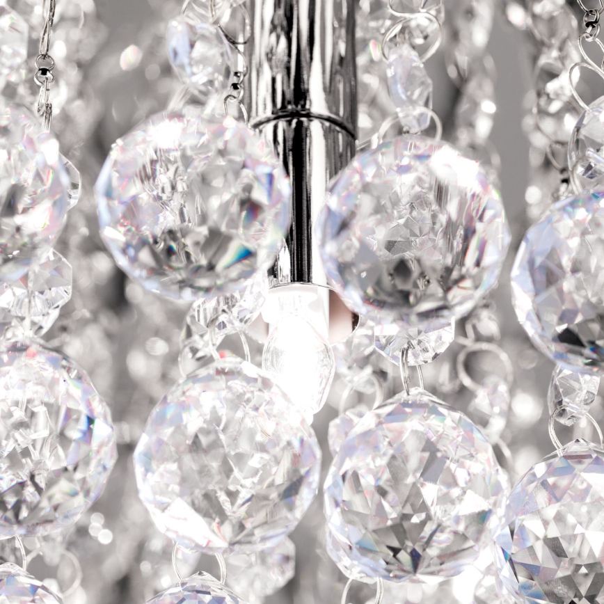 Vägglampa i kristall GLORIA 6xG9/40W/230V diameter 50 cm genomskinlig/skinande krom