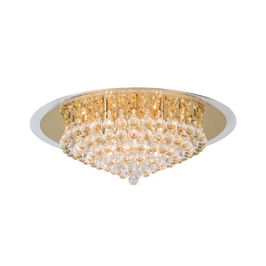 Vägglampa i kristall GLORIA 9xG9/40W/230V diameter 62 cm guld