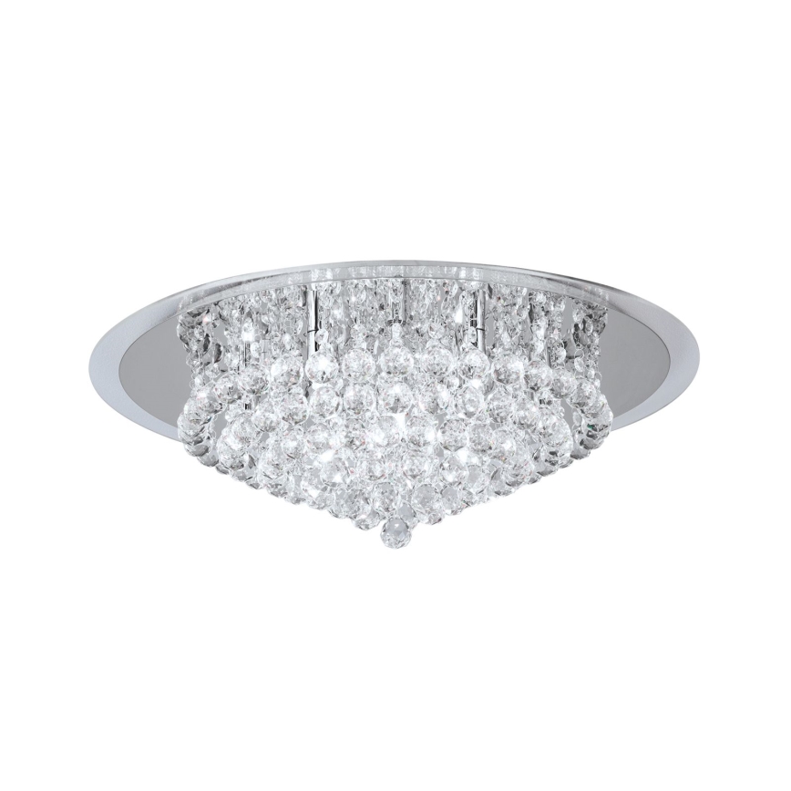 Vägglampa i kristall GLORIA 9xG9/40W/230V diameter 62 cm genomskinlig/skinande krom