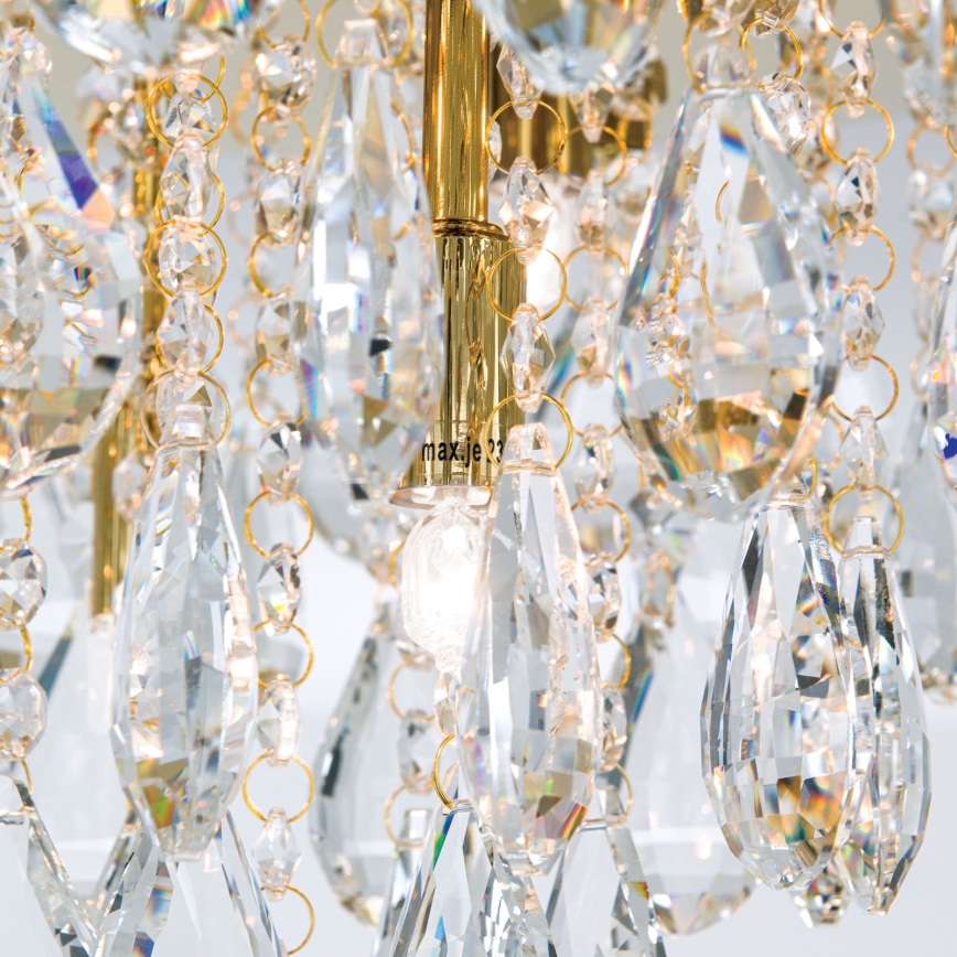 Vägglampa i kristall CELESTE 6xG9/40W/230V diameter 45 cm guld