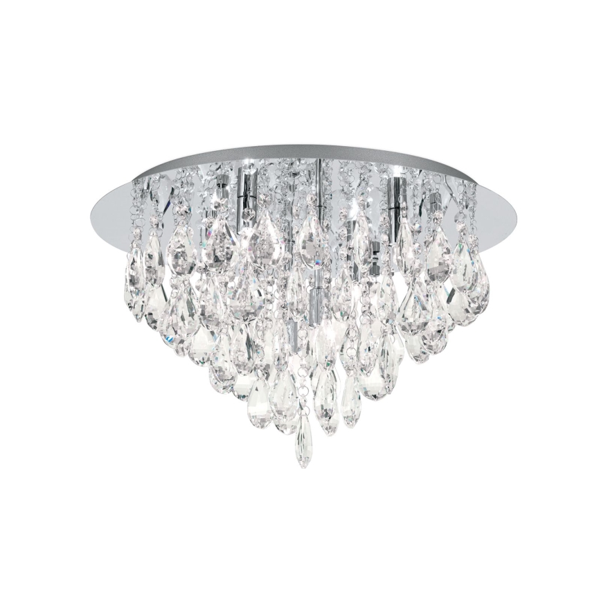 Vägglampa i kristall CELESTE 6xG9/40W/230V diameter 45 cm skinande krom