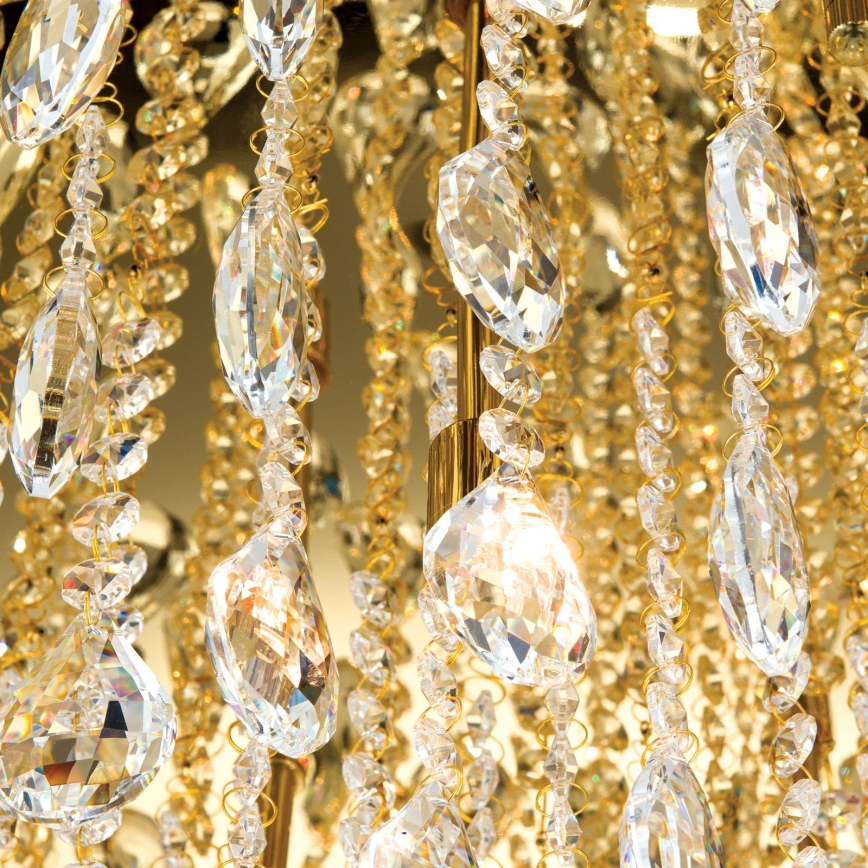 Vägglampa i kristall CELESTE 12xG9/40W/230V diameter 75 cm guld