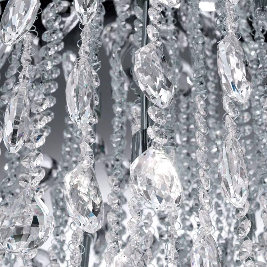 Vägglampa i kristall CELESTE 12xG9/40W/230V diameter 75 cm skinande krom