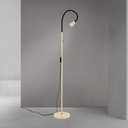 Justerbar golvlampa DOTTY 1xGU10/10W/230V beige/svart