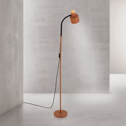 Golvslampa GILI 1xE27/40W/230V, tegelröd