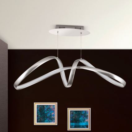 LED Dimbart taklampa CIRCUS LED/36W/230V silver