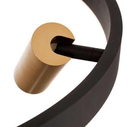 Dämpbar LED-pendel på kabel BERLIN LED/50W/230V svart/guld