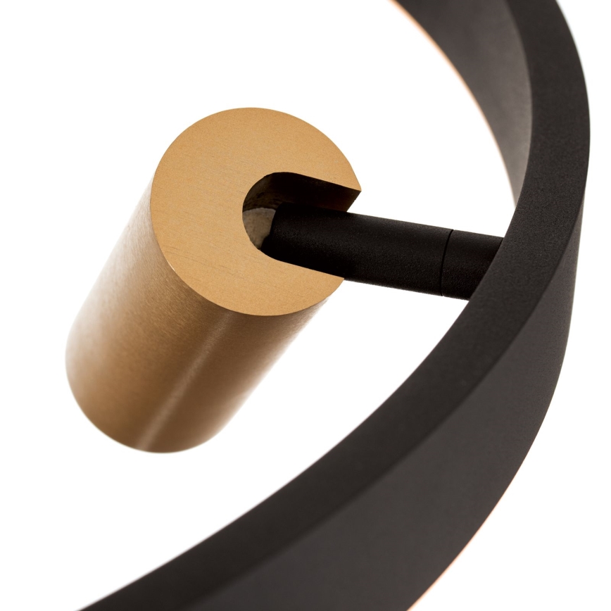 Dämpbar LED-pendel på kabel BERLIN LED/50W/230V svart/guld