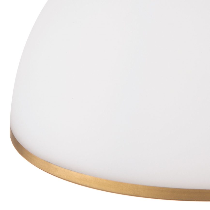 Ljuskrona på kedja OLD LAMP 1xE27/40W/230V diameter 30 cm vit/mässing