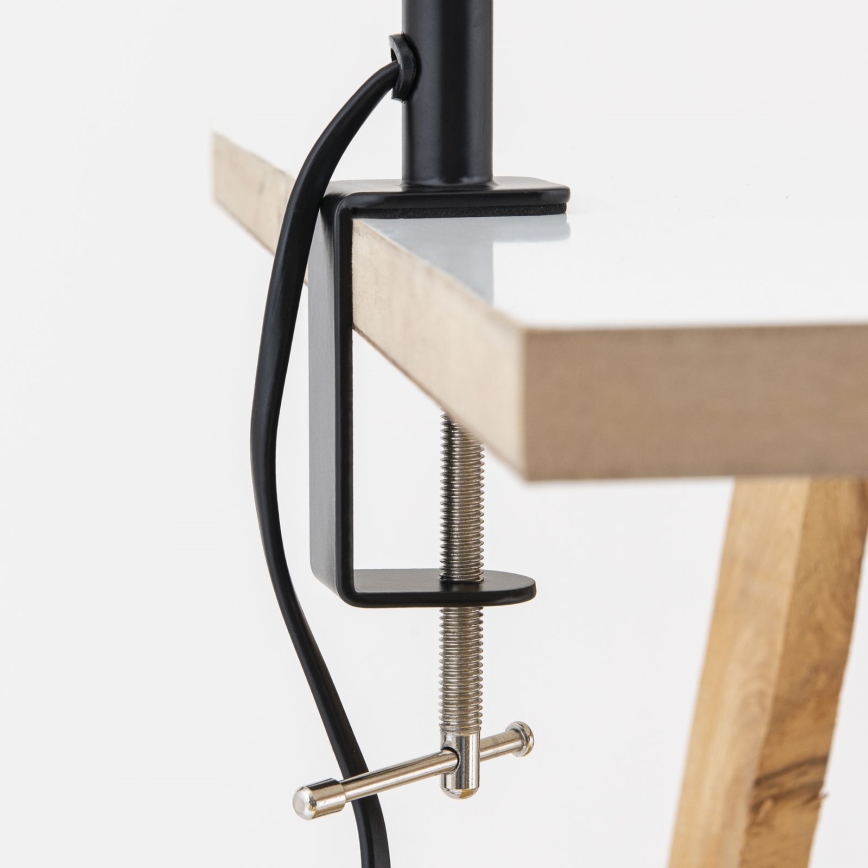 Flexibel bordslampa med klämma DOTTY 1xGU10/10W/230V mässing/svart