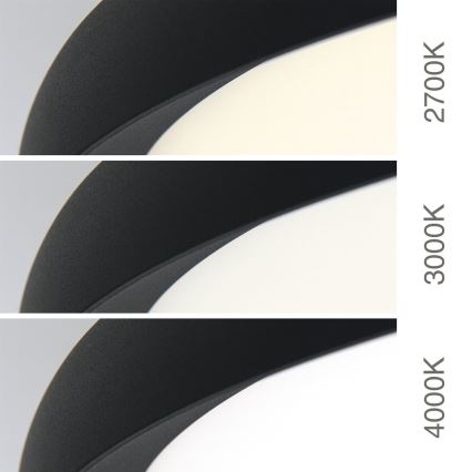 LED taklampa KANT LED/50W/230V 2700/3000/4000K Ø 60 cm svart