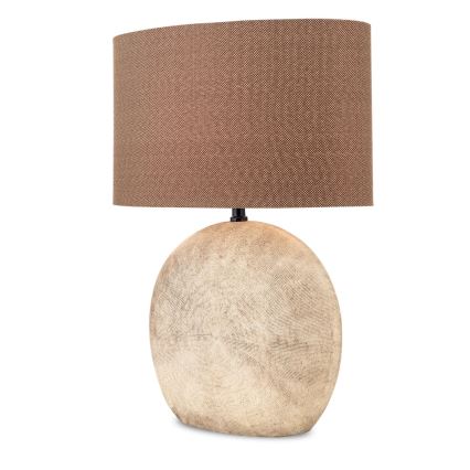 Bordslampa ETHNO 1xE27/60W/230V keramik brun/beige