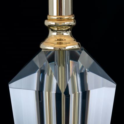 Bordslampa i kristall VERONIQUE 1xE27/60W/230V grädde/genomskinlig