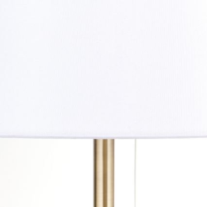 Bordslampa med USB-port LUDWIG 1xE27/40W/230V 50 cm vit/guld