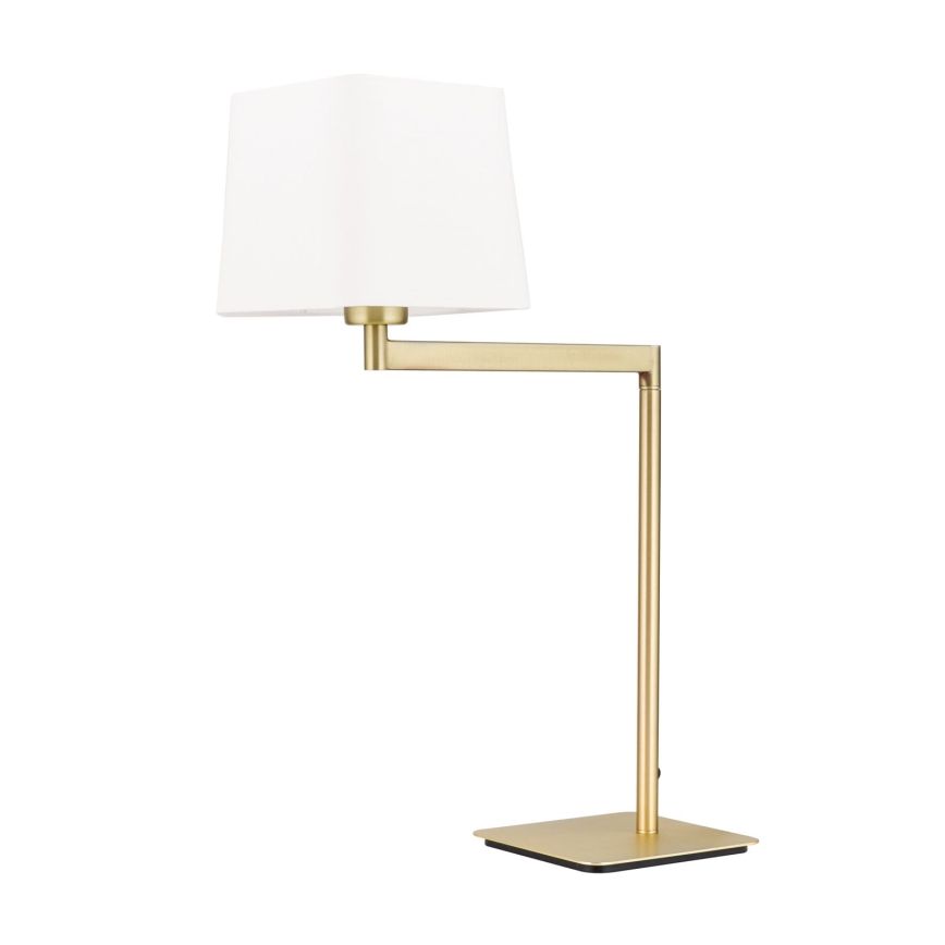 Bordslampa CARLTON 1xE27/40W/230V vit/guld