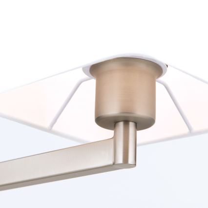 Bordslampa CARLTON 1xE27/40W/230V vit/matt krom