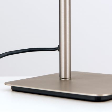 Bordslampa CARLTON 1xE27/40W/230V vit/matt krom