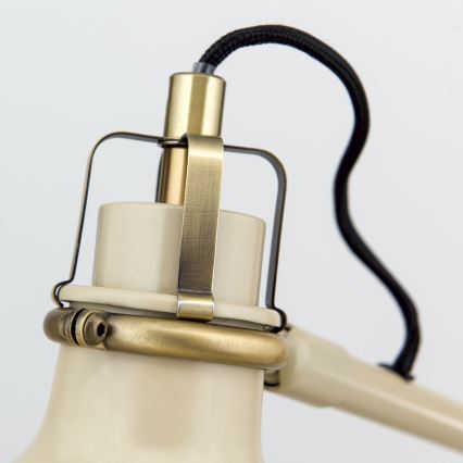 Bordslampa SCHILLER 1xE27/40W/230V grädde/brons