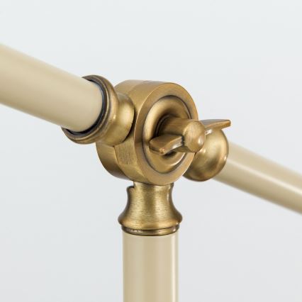 Bordslampa SCHILLER 1xE27/40W/230V grädde/brons