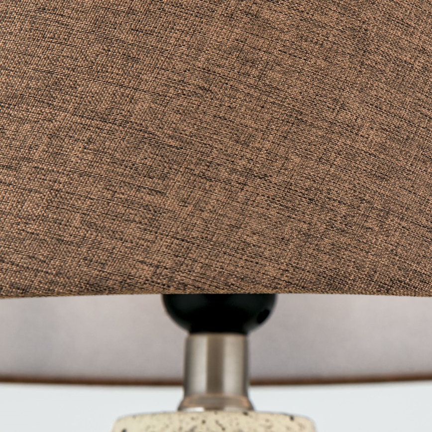 Bordslampa MASAI 1xE27/40W/230V keramik brun/beige