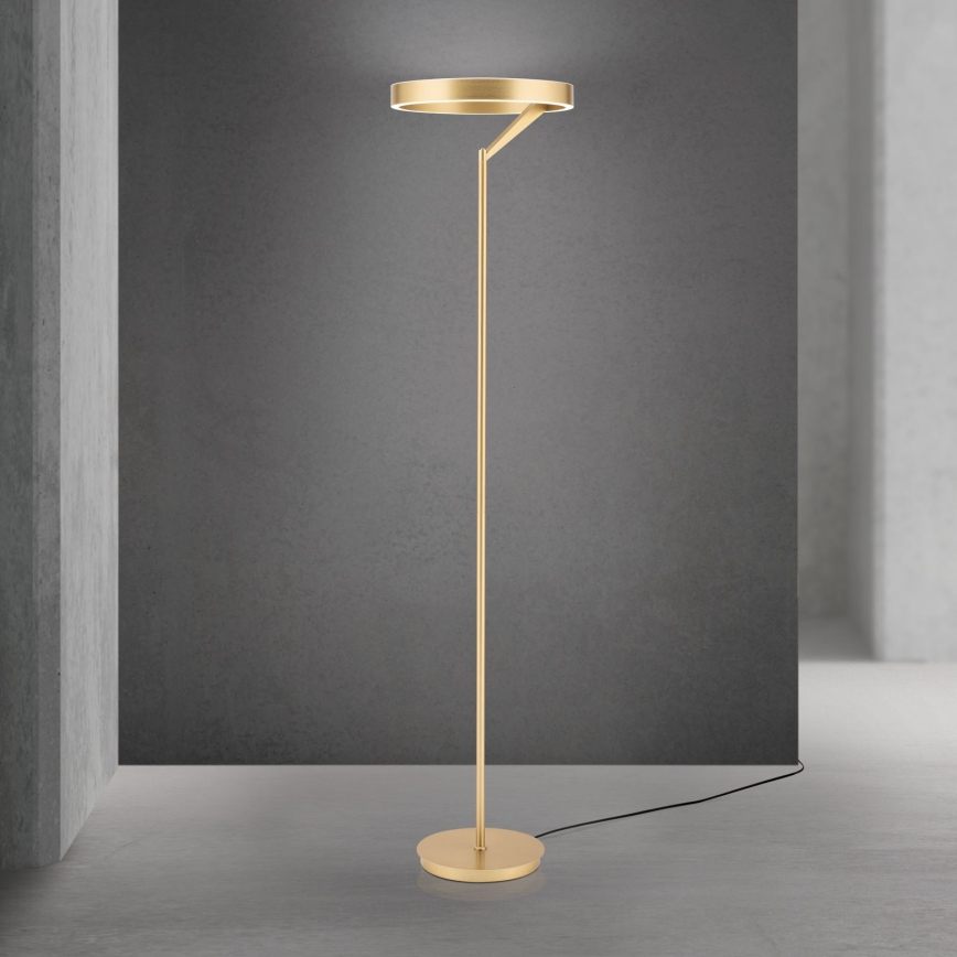 LED dimbar golvlampa KOLK LED/40W/230V 2700/4000K guld