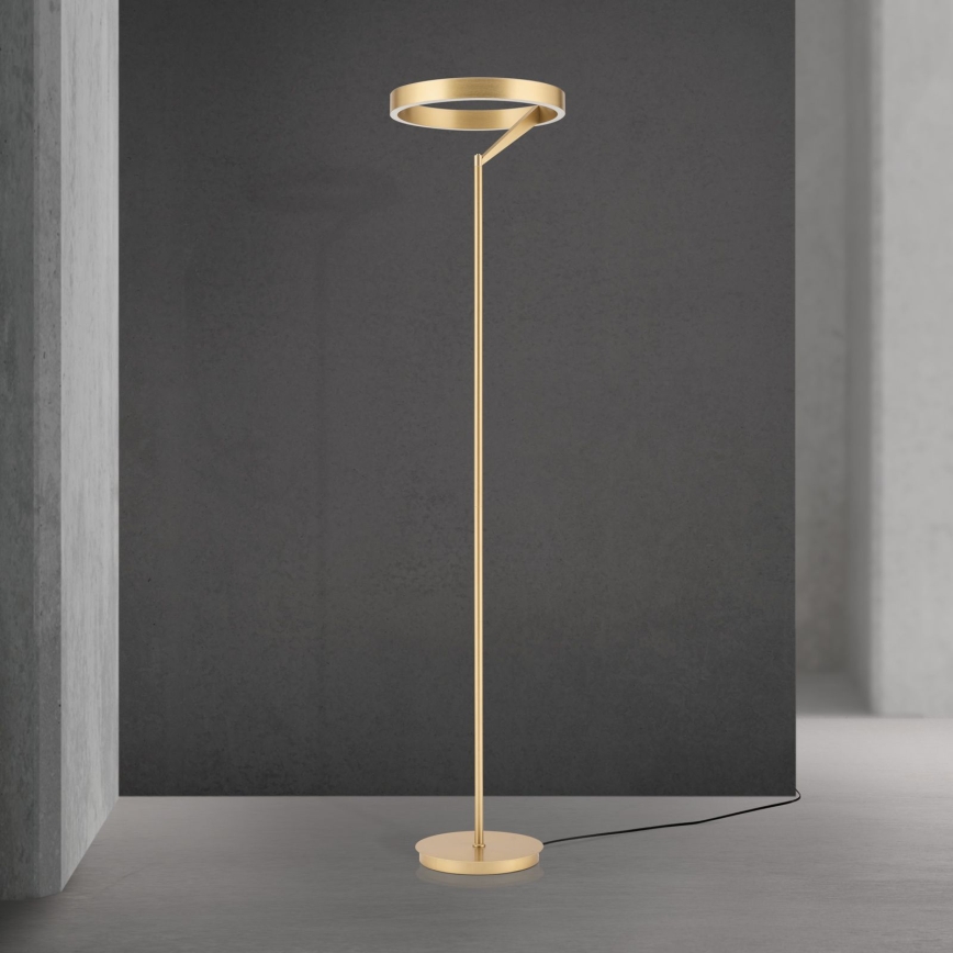 LED dimbar golvlampa KOLK LED/40W/230V 2700/4000K guld