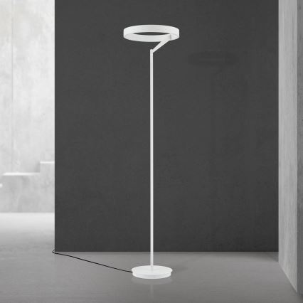 LED Dimbar golvlampa KOLK LED/40W/230V 2700/4000K vit