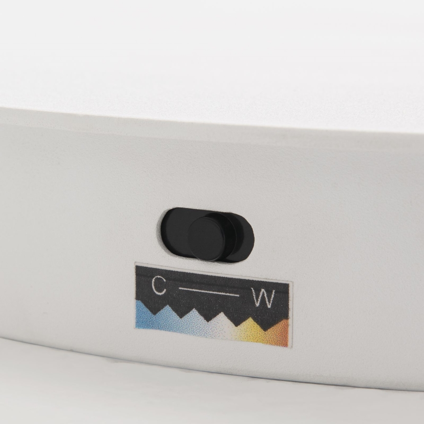 LED Dimbar golvlampa KOLK LED/40W/230V 2700/4000K vit