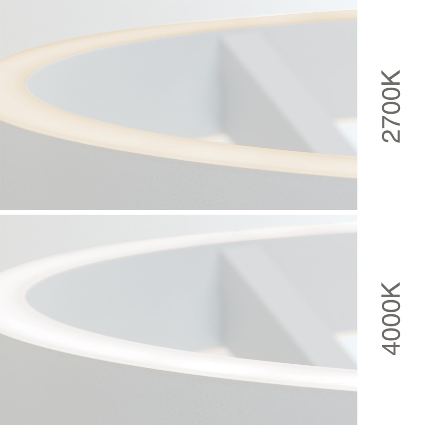 LED Dimbar golvlampa KOLK LED/40W/230V 2700/4000K vit