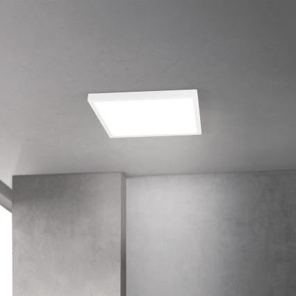 LED dimbar taklampa DISC LED/30W/230V 2700/3000/4000K 39x39 cm vit