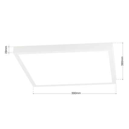 LED dimbar taklampa DISC LED/30W/230V 2700/3000/4000K 39x39 cm vit