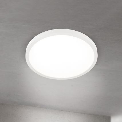 Dimbar LED-taklampa DISC LED/30W/230V 2700/3000/4000K Ø 40 cm vit