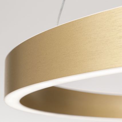 dimbar LED-pendellampa på vajer KOLK LED/80W/230V 2700/3000/4000K Ø 80 cm guld