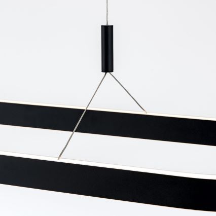 LED-ljuskrona på vajer CARRARA LED/80W/230V 2700/3000/4000K svart