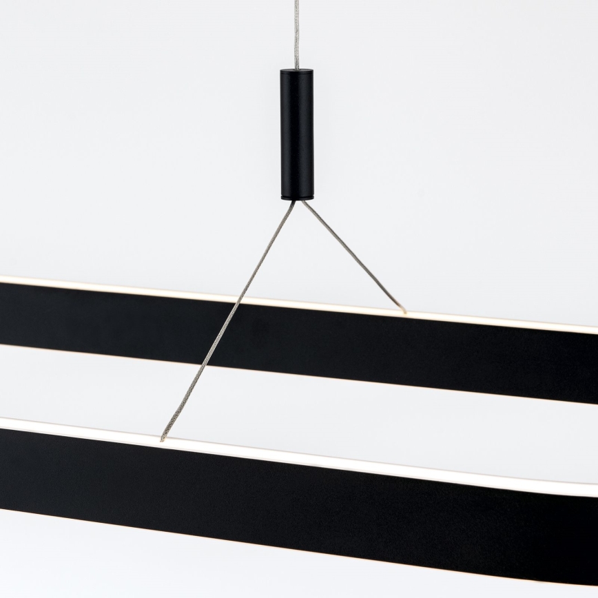 LED-ljuskrona på vajer CARRARA LED/80W/230V 2700/3000/4000K svart
