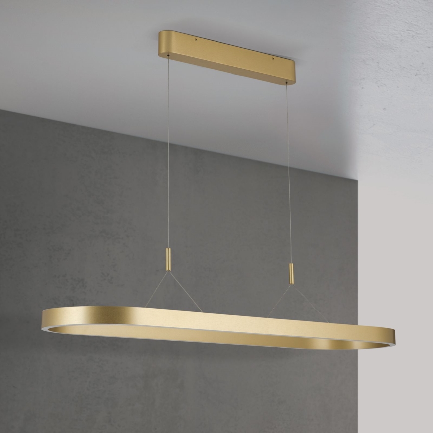 LED-pendel med vajer CARRARA LED/80W/230V 2700/3000/4000K guld